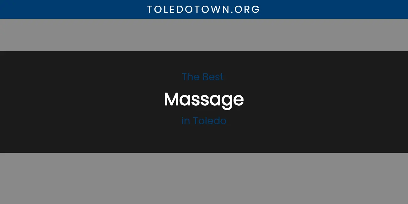 Toledo's Best Massage featured